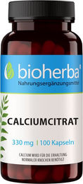 Bioherba Calciumcitrat Kapseln ohne Zusatzstoffe – Bild 1 von 3