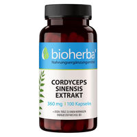 Produktbild von Bioherba Cordyceps Sinensis Extrakt Kapseln Bio 100 Stück