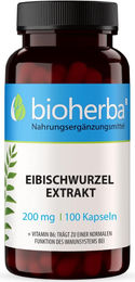 Bioherba Eibischwurzel Extrakt 200 mg 100 Kapseln – Bild 1 von 3