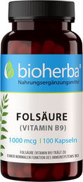 Bioherba Folsäure Vitamin B9 Kapseln 100 Stück – Bild 1 von 3