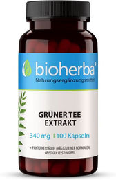 Bioherba Grüner Tee Extrakt Kapseln Bio ohne Zusatzstoffe 100 Stück – Bild 1 von 3
