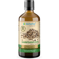 Produktbild von Bioherba Hanfsamenöl kaltgepresst ohne Zusatzstoffe