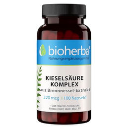Bioherba Kieselerde Komplex mit pflanzlichem Ursprung 100 Kapseln für Erwachsene – Bild 1 von 5