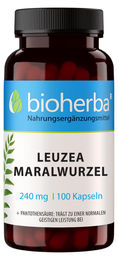 Bioherba Leuzea Maralwurzel Kapseln ohne Zusatzstoffe 100 Stück – Bild 1 von 6