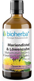 Bioherba Mariendistel & Löwenzahn Tropfen Tinktur 100 ml zuckerfrei und glutenfrei – Bild 1 von 2