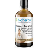 Produktbild von Bioherba Nerven Tropfen Tinktur Kombipräparat glutenfrei laktosefrei ohne Zusatzstoffe 100 ml