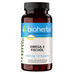 Bioherba Omega-3 Fischöl Kapseln ohne Zusatzstoffe 50 Stück – Bild 1 von 4