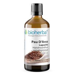 Bioherba Pau D'Arco Lapacho Tropfen Tinktur 100 ml alkoholfrei und ohne Zusatzstoffe – Bild 1 von 4