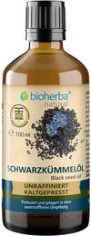 Bioherba Schwarzkümmelöl kaltgepresst und unraffiniert ohne Zusatzstoffe – Bild 1 von 2