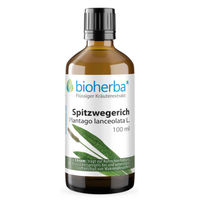 Produktbild von Bioherba Spitzwegerich Plantago lanceolata L. Tinktur Tropfen Bio 100 ml