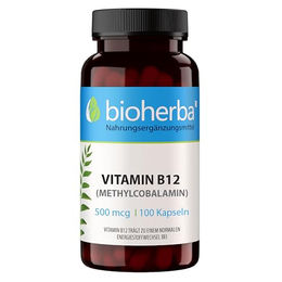 Bioherba Vitamin B12 Kapseln vegan für Erwachsene 100 Stück – Bild 1 von 4