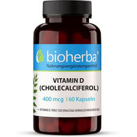 Produktbild von Bioherba Vitamin D Cholecalciferol Kapseln 16000 IE 60 Stück