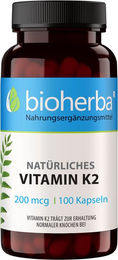 Bioherba Vitamin K2 MK-7 Kapseln 100 Stück – Bild 1 von 2