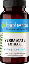 Bioherba Yerba Mate Extrakt 420 mg Kapseln 100 Stück ohne Zusatzstoffe – Bild 1 von 5