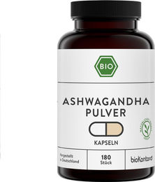 bioKontor Ashwagandha Kapseln vegan 180 Stück – Bild 1 von 3
