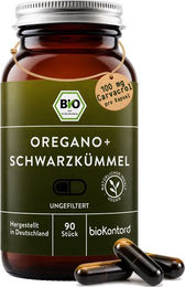 bioKontor BIO Oreganoöl und Schwarzkümmelöl Kapseln vegan 90 Stück – Bild 1 von 10
