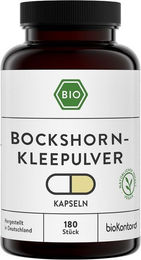 bioKontor Bockshornklee Kapseln Bio Vegan 180 Stück – Bild 1 von 1