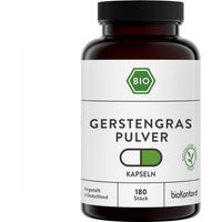 Produktbild von bioKontor Gerstengraspulver Kapseln Bio Vegan Glutenfrei Laktosefrei 180 Stück