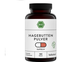 Produktbild von bioKontor Hagebuttenpulver Kapseln Bio Vegan Glutenfrei Laktosefrei 180 Stück