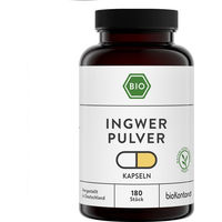 Produktbild von bioKontor Ingwerpulver Kapseln Bio Vegan ohne Gelatine 180 Stück