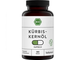 Produktbild von bioKontor Kürbiskernöl Kapseln vegan ohne Gelatine 180 Stück