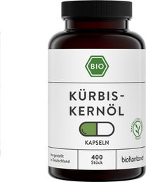 bioKontor Kürbiskernöl Kapseln vegan ohne Gelatine – Bild 1 von 2