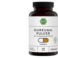 Produktbild von bioKontor Kurkuma Kapseln mit schwarzem Pfeffer Bio Vegan 180 Stück