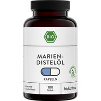Produktbild von bioKontor Mariendistelöl Kapseln Bio Vegan ohne Gelatine 180 Stück