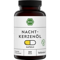 Produktbild von bioKontor Nachtkerzenöl Kapseln Bio Vegan Ohne Gelatine 180 Stück