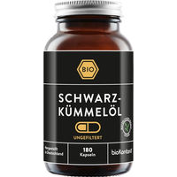 Produktbild von bioKontor Schwarzkümmelöl Kapseln bio vegan 180 Stück