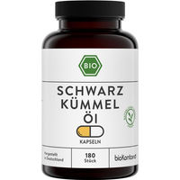 Produktbild von bioKontor Schwarzkümmelöl Kapseln Bio Vegan ohne Gelatine 180 Stück