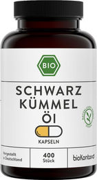 bioKontor Schwarzkümmelöl Kapseln Bio Vegan ohne Gelatine – Bild 1 von 3