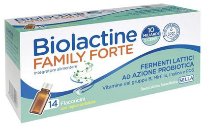 Biolactine Family Forte Probiotika Flüssigkeit 10 Milliarden Bakterien 14 Fläschchen à 9 ml – Bild 1 von 1