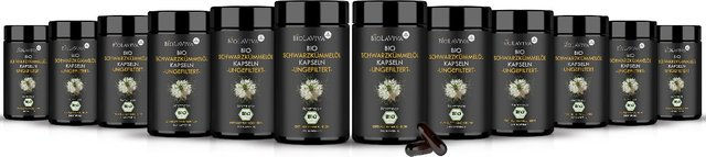 BIOLAVIVA Premium BIO-Schwarzkümmelöl Kapseln vegan ohne Zusatzstoffe 240 Stück – Bild 1 von 1