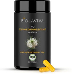 BIOLAVIVA Schwarzkümmelöl Kapseln Bio Vegan ohne Zusatzstoffe – Bild 1 von 1