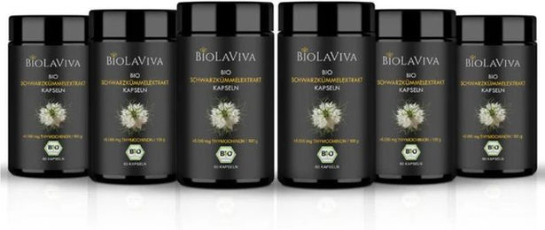 BIOLAVIVA Schwarzkümmelöl Kapseln Bio Vegan ohne Zusatzstoffe – Bild 1 von 1
