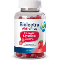 Produktbild von Biolectra AktivPlus Energie & Muskeln Gummis vegan zuckerfrei 180 Stück