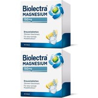 Produktbild von Biolectra Magnesium 150 mg Brausetabletten Zitronengeschmack vegan zuckerfrei glutenfrei