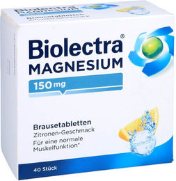 Biolectra Magnesium 150 mg Brausetabletten zuckerfrei vegan glutenfrei 40 Stück – Bild 1 von 2