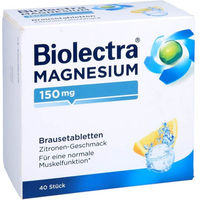 Produktbild von Biolectra Magnesium 150 mg Brausetabletten zuckerfrei vegan glutenfrei 40 Stück