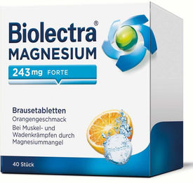 Biolectra Magnesium 243 forte Brausetabletten Orange – Bild 1 von 1