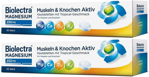 BIOLECTRA Magnesium 250 mg Lutschtabletten glutenfrei und laktosefrei – Bild 1 von 1