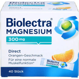 Biolectra Magnesium 300 mg Direct Orange Sticks 40 Stück vegan zuckerfrei laktosefrei glutenfrei – Bild 1 von 2