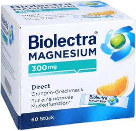 Biolectra Magnesium 300 mg Direct Orange Sticks 60 Stück vegan zuckerfrei laktosefrei glutenfrei – Bild 1 von 3