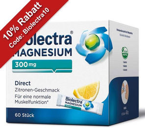Biolectra Magnesium 300 mg Direct Pulver Sticks – Bild 1 von 1