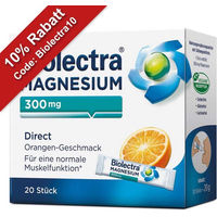 Produktbild von Biolectra Magnesium 300 mg Direct Sticks Orange vegan zuckerfrei laktosefrei glutenfrei