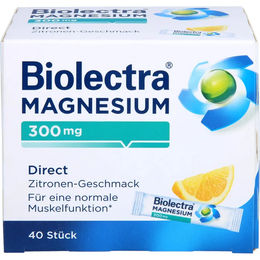 Biolectra Magnesium 300 mg Direct Sticks vegan zuckerfrei laktosefrei glutenfrei 40 Stück – Bild 1 von 3