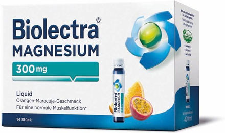 Biolectra Magnesium 300 mg Liquid zuckerfrei glutenfrei laktosefrei 14 Stück – Bild 1 von 3