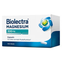 Produktbild von Biolectra Magnesium 300 mg Oxid Kapseln 100 Stück vegan laktosefrei zuckerfrei