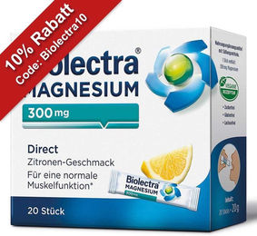 Biolectra Magnesium 300 mg Oxid Sticks Zitrone – Bild 1 von 1
